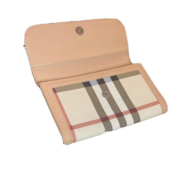 Burberry London Muted Check Clutch Wristlet